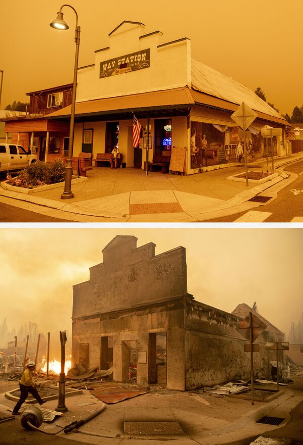 Những hình ảnh của quán bar bị cháy và hậu quả hỏa hoạn ở California  - Sputnik Việt Nam