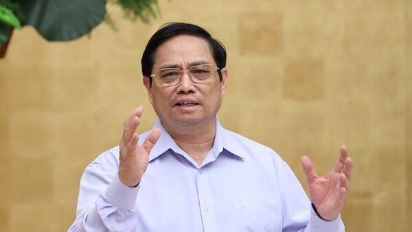 Thủ tướng Phạm Minh Chính phát biểu tại Phiên họp. - Sputnik Việt Nam