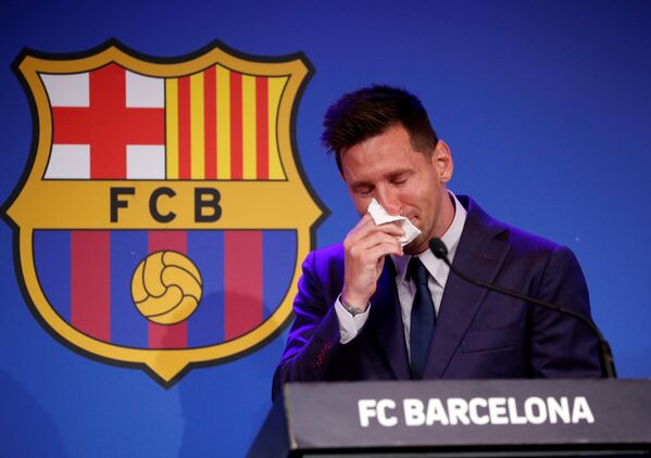 Lionel Messi trong cuộc họp báo - Sputnik Việt Nam