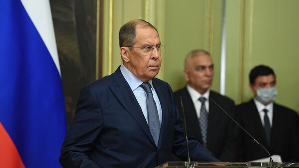 Hội nghị Bộ trưởng Ngoại giao Liên bang Nga và Libya S. Lavrov và N. Mankush - Sputnik Việt Nam