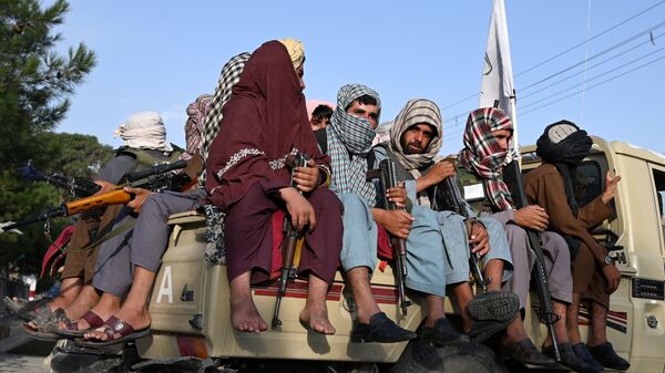 Các chiến binh Taliban * tuần tra đường phố ở Kabul, Afghanistan - Sputnik Việt Nam