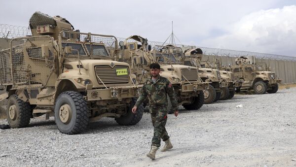 Xe bọc thép MRAP của Mỹ dựa trên Bagram ở Afghanistan - Sputnik Việt Nam