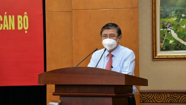 Đồng chí Nguyễn Thành Phong, Uỷ viên Trung ương Đảng, Phó trưởng Ban Kinh tế Trung ương phát biểu tại hội nghị. - Sputnik Việt Nam