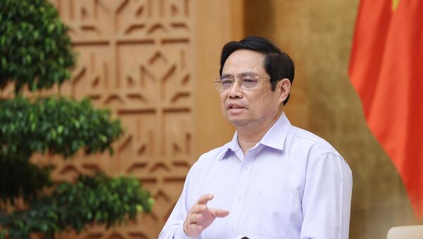 Thủ tướng Phạm Minh Chính phát biểu kết luận cuộc họp - Sputnik Việt Nam