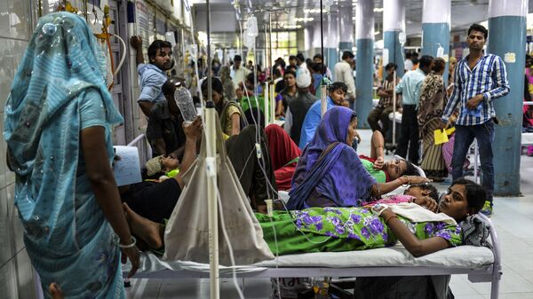  Bệnh nhân sốt xuất huyết trong bệnh viện ở Ấn Độ - Sputnik Việt Nam
