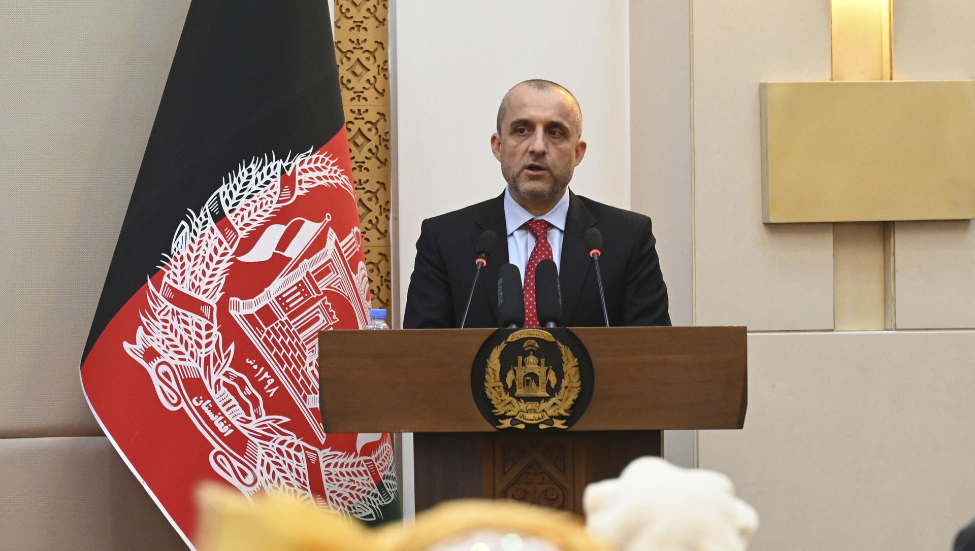 Cựu Phó Tổng thống Afghanistan Amrullah Saleh tại một sự kiện tại Phủ Tổng thống Afghanistan ở Kabul - Sputnik Việt Nam, 1920, 03.09.2021