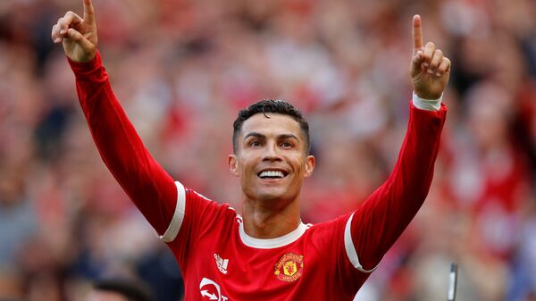 Cầu thủ của Manchester United, Cristiano Ronaldo trong trận đấu với Newcastle - Sputnik Việt Nam