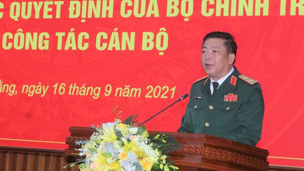 Bí thư Tỉnh ủy Cao Bằng Trần Hồng Minh phát biểu nhận nhiệm vụ - Sputnik Việt Nam