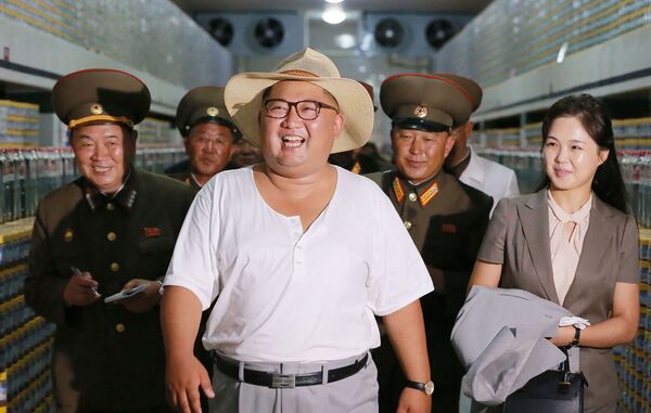 Chủ tịch Kim Jong-un kiểm tra nhà máy ở Kumsanpho, Bắc Triều Tiên - Sputnik Việt Nam
