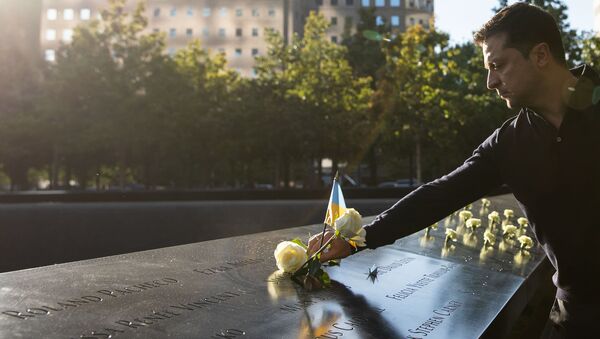 Vladimir Zelensky trong sự kiện tưởng nhớ các nạn nhân vụ khủng bố 11/9 ở New York - Sputnik Việt Nam