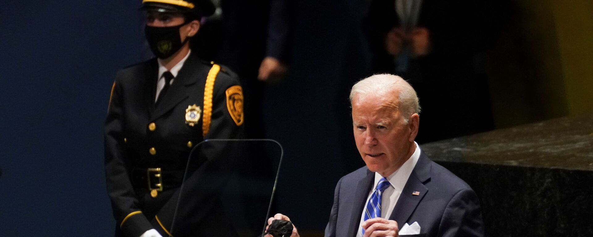 Tổng thống Joe Biden tại phiên họp thường niên lần thứ 76 của Đại hội đồng Liên Hợp Quốc - Sputnik Việt Nam, 1920, 12.03.2022