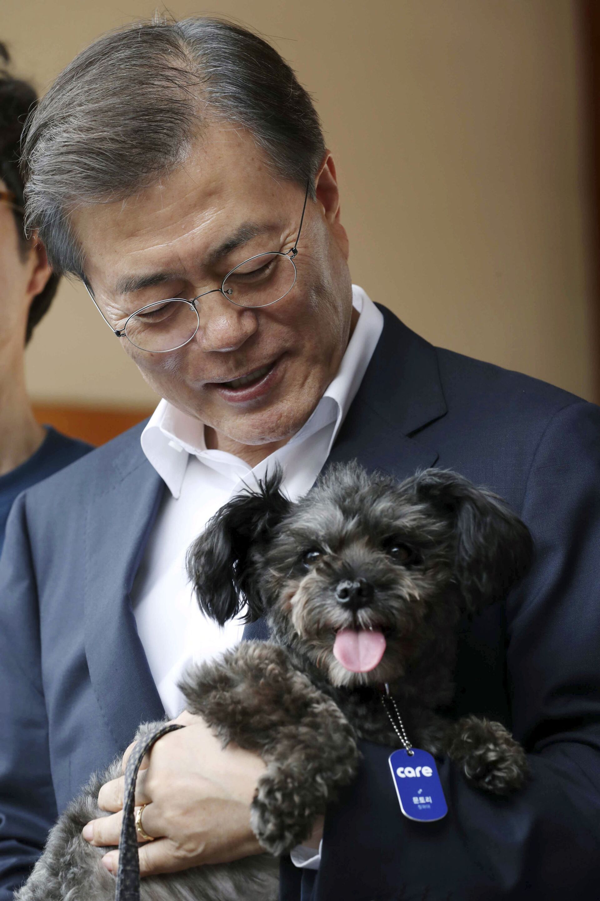 Tổng thống Hàn Quốc Moon Jae-in với một chó tên Tori - Sputnik Việt Nam, 1920, 05.10.2021