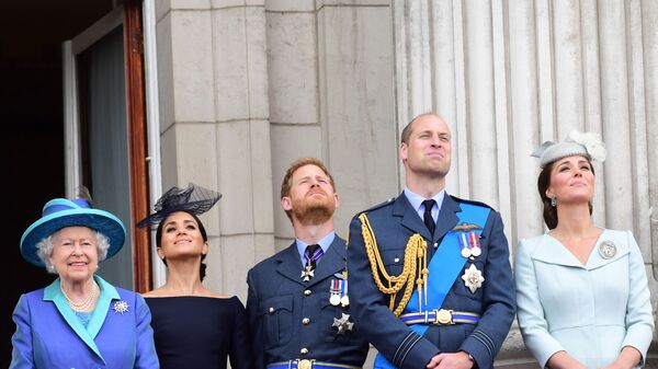 Các thành viên của gia đình hoàng gia Anh tham gia lễ kỷ niệm một trăm năm Lực lượng Không quân Hoàng gia ở London - Sputnik Việt Nam