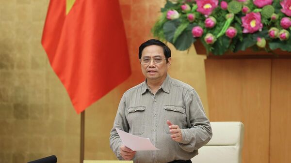 Thủ tướng Phạm Minh Chính chủ trì họp BCĐ Quốc gia phòng, chống dịch COVID-19 - Sputnik Việt Nam