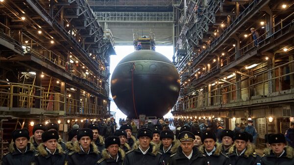 Hạ thủy tàu ngầm Magadan cho Hải quân Nga - Sputnik Việt Nam