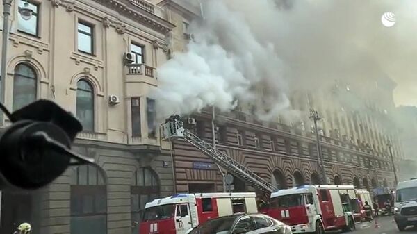 Đám cháy trong trụ sở Đại diện Thương mại Việt Nam trên phố Tverskaya-Yamskaya, Matxcơva - Sputnik Việt Nam