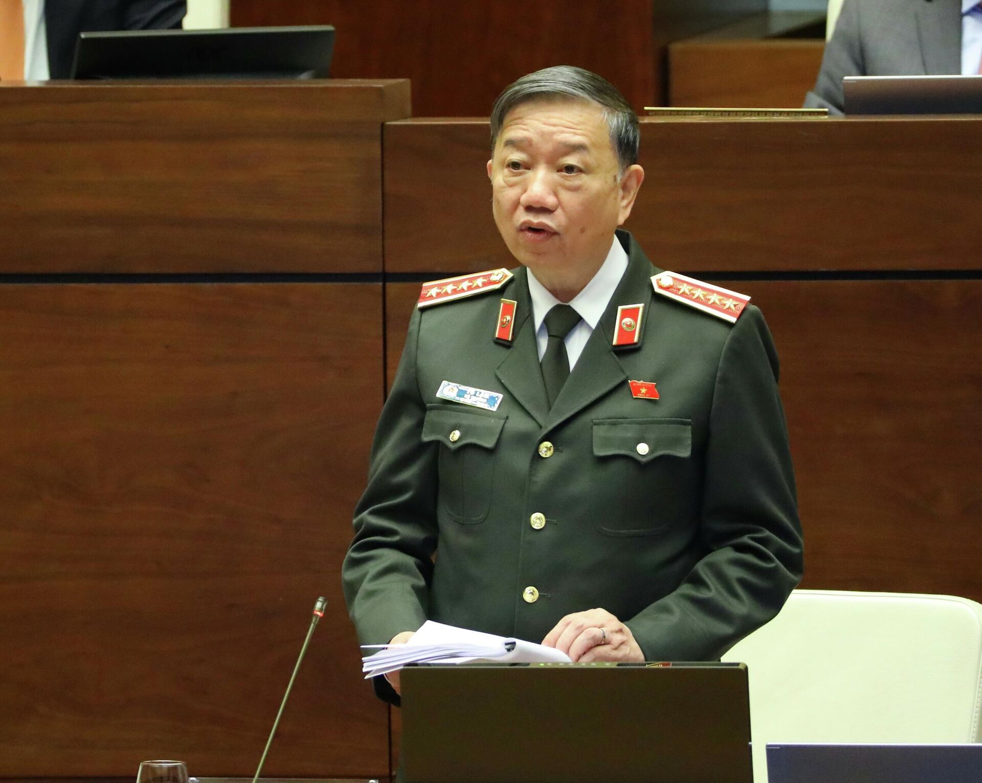 Bộ trưởng Bộ Công an Tô Lâm phát biểu giải trình, làm rõ một số vấn đề đại biểu Quốc hội nêu - Sputnik Việt Nam, 1920, 26.10.2021