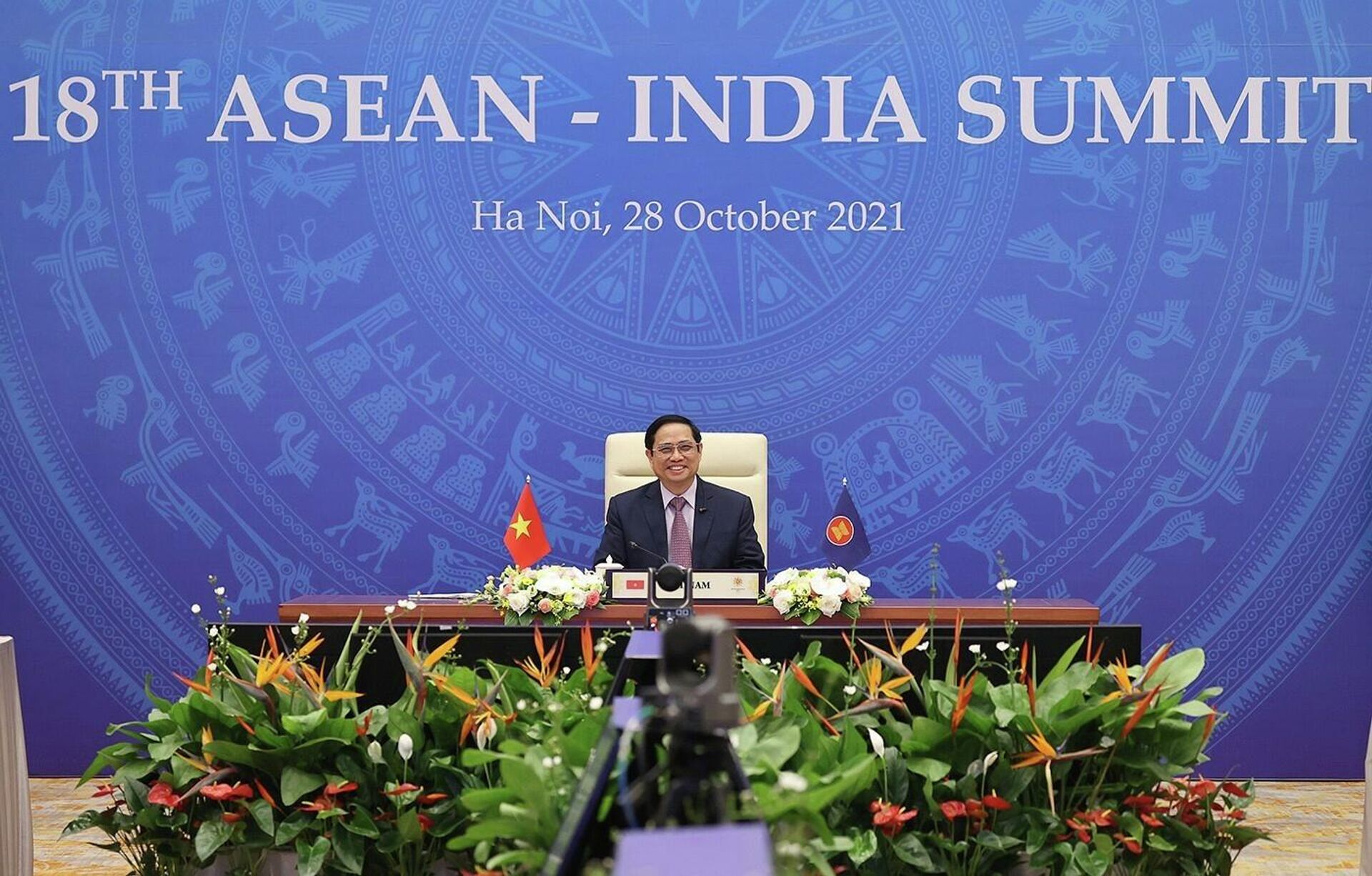 Thủ tướng Phạm Minh Chính tham dự Hội nghị cấp cao ASEAN-Ấn Độ lần thứ 18 - Sputnik Việt Nam, 1920, 28.10.2021