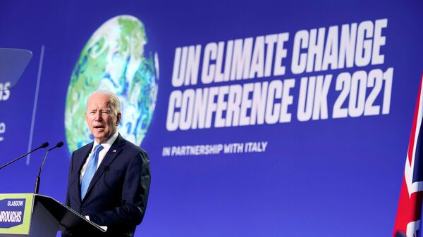 Tổng thống Mỹ Joe Biden tại Hội nghị về Biến đổi khí hậu của Liên hợp quốc ở Glasgow - Sputnik Việt Nam