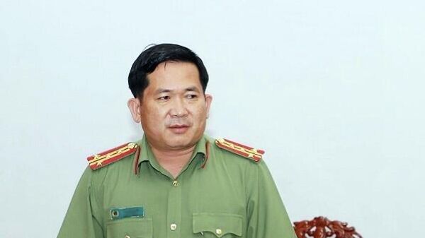  Đại tá Đinh Văn Nơi, Giám đốc Công an tỉnh phát biểu tại hội nghị - Sputnik Việt Nam