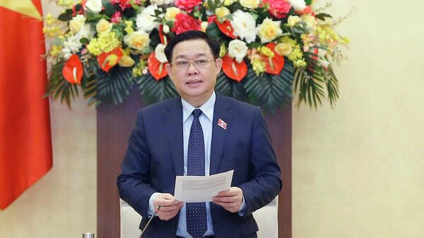 Chủ tịch Quốc hội Vương Đình Huệ phát biểu khai mạc - Sputnik Việt Nam