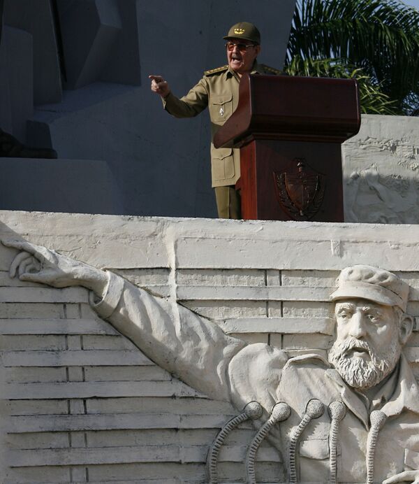 Chủ tịch Cuba Raul Castro phát biểu, 2007 - Sputnik Việt Nam