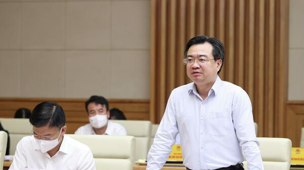 Bộ trưởng Bộ Xây dựng Nguyễn Thanh Nghị phát biểu - Sputnik Việt Nam