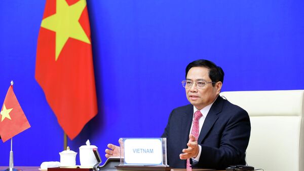Thủ tướng Chính phủ Phạm Minh Chính phát biểu tại Hội nghị Cấp cao Á-Âu (ASEM) lần thứ 13 - Sputnik Việt Nam