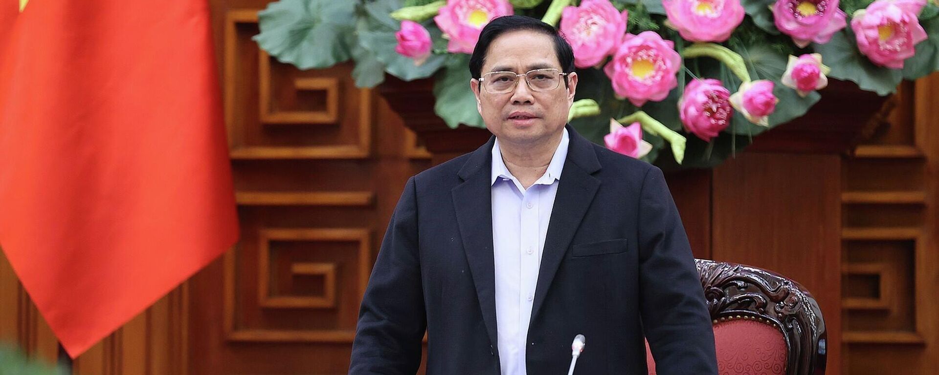 Thủ tướng Phạm Minh Chính họp trực tuyến với các tỉnh khu vực miền Trung và Tây Nguyên đang chịu ảnh hưởng của bão lũ - Sputnik Việt Nam, 1920, 05.12.2021