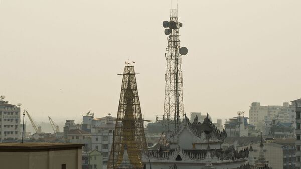 Tháp viễn thông ở Myanmar - Sputnik Việt Nam