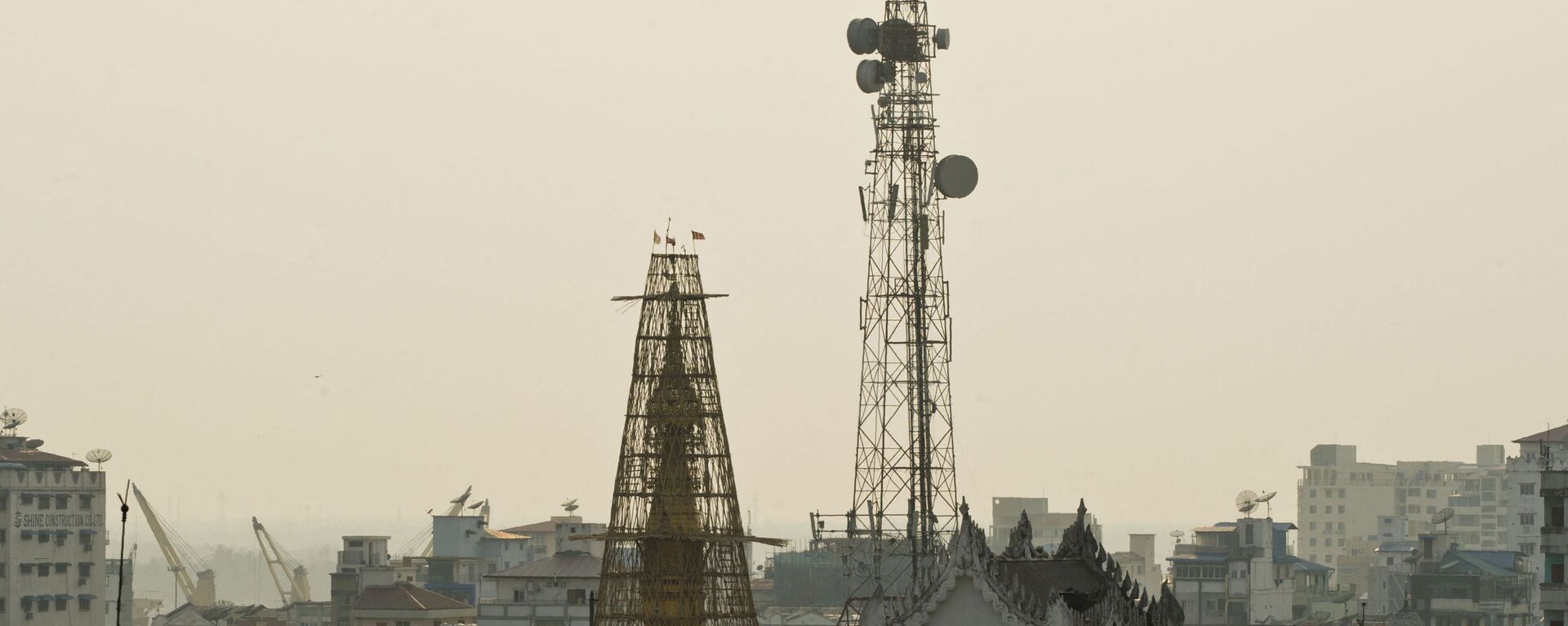 Tháp viễn thông ở Myanmar - Sputnik Việt Nam, 1920, 09.12.2021