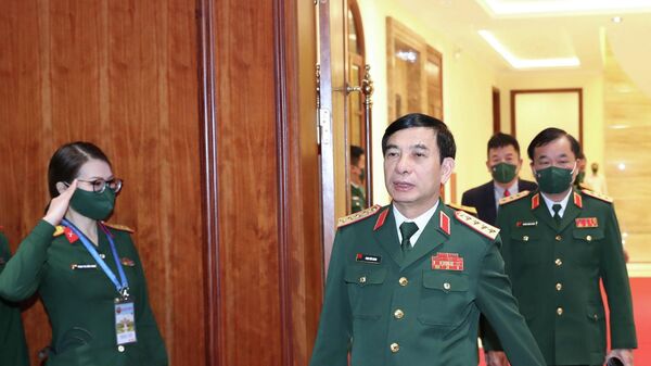 Đại tướng Phan Văn Giang, Bộ trưởng Bộ Quốc phòng Việt Nam đến dự hội nghị - Sputnik Việt Nam