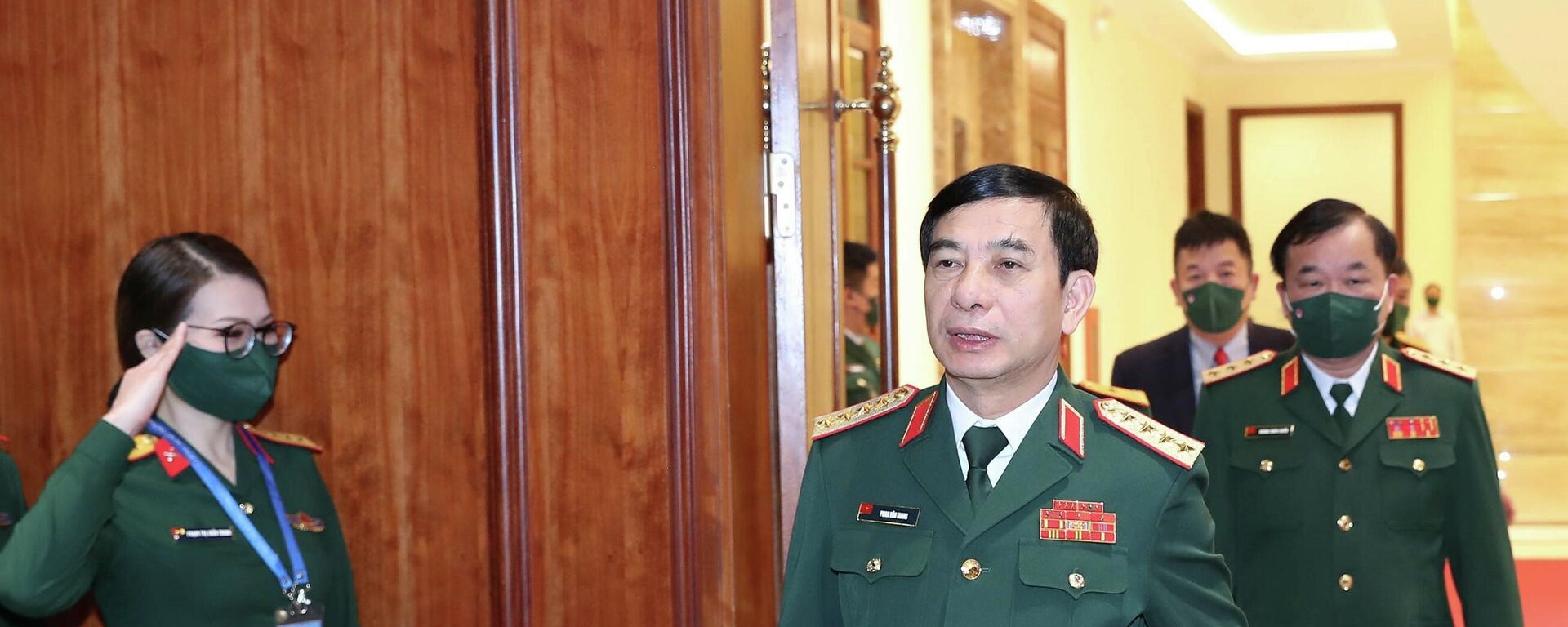 Đại tướng Phan Văn Giang, Bộ trưởng Bộ Quốc phòng Việt Nam đến dự hội nghị - Sputnik Việt Nam, 1920, 06.12.2021