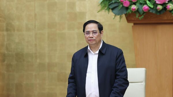 Thủ tướng Phạm Minh Chính chủ trì cuộc họp. - Sputnik Việt Nam