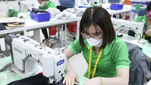 Công ty TNHH Tainan Enterprises Việt Nam (Khu kinh tế Bình Hiệp, Kiến Tường, Long An) đã hoạt động 100% công suất để hoàn thành các đơn đặt hàng - Sputnik Việt Nam