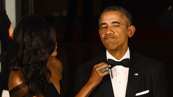 Tổng thống Mỹ Barack Obama và phu nhân Michelle Obama - Sputnik Việt Nam