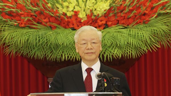 Tổng Bí thư Nguyễn Phú Trọng phát biểu tại Lễ trao tặng Giải thưởng Lê-nin - Sputnik Việt Nam
