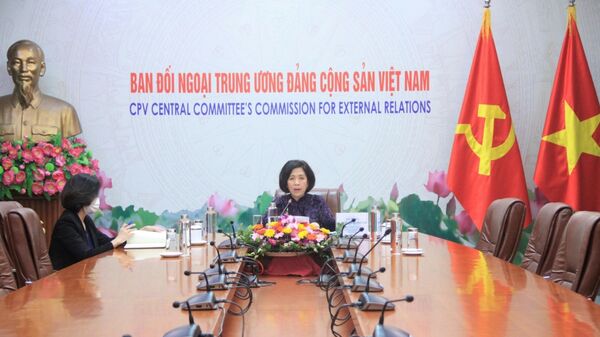Đoàn đại biểu Đảng Cộng sản Việt Nam dự Hội thảo trực tuyến “Hai thế kỷ hữu nghị, hai thập kỷ đối tác chiến lược” - Sputnik Việt Nam