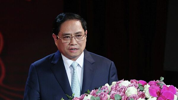 Thủ tướng Phạm Minh Chính dự chương trình giao lưu nghệ thuật “Nghĩa tình quân dân - Sputnik Việt Nam