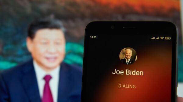 Ảnh minh họa lời kêu gọi của Joe Biden với Tập Cận Bình - Sputnik Việt Nam