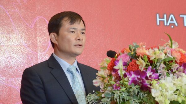 Đại tá Tào Đức Thắng, Phó Tổng Giám đốc Tập đoàn Viettel phát biểu tại chương trình - Sputnik Việt Nam
