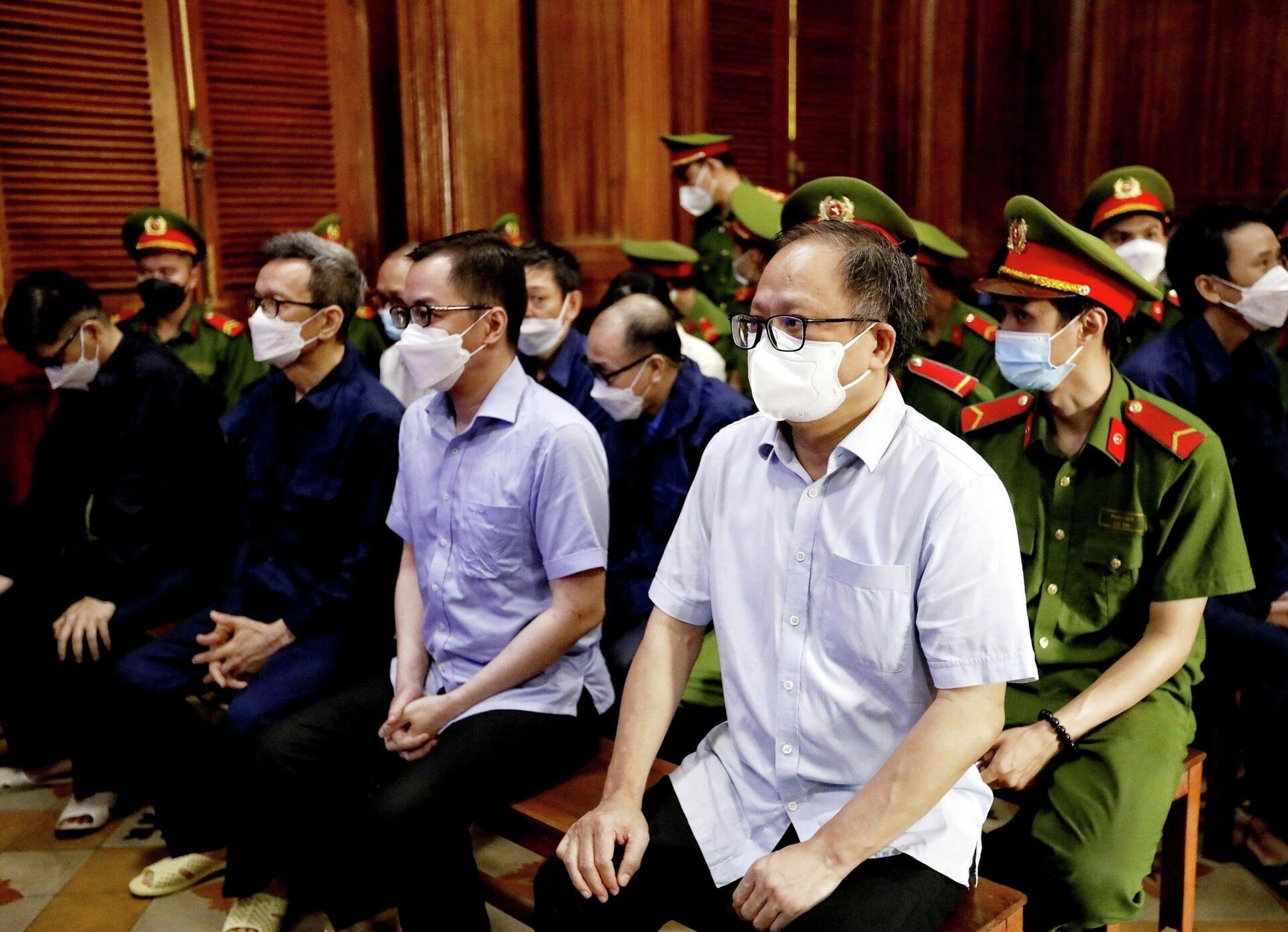 Các bị cáo tại phiên tòa ngày 4/1/2022 - Sputnik Việt Nam, 1920, 04.01.2022