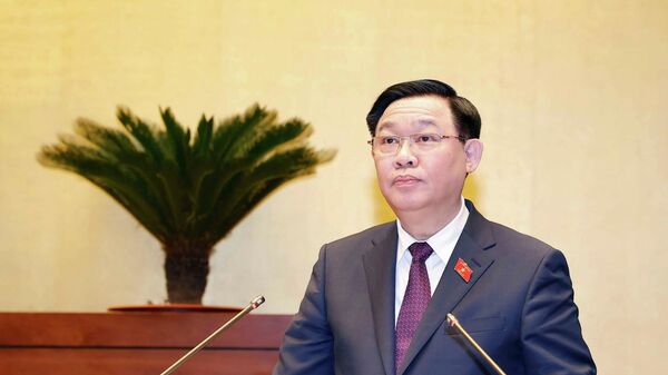Chủ tịch Quốc hội Vương Đình Huệ phát biểu bế mạc kỳ họp - Sputnik Việt Nam
