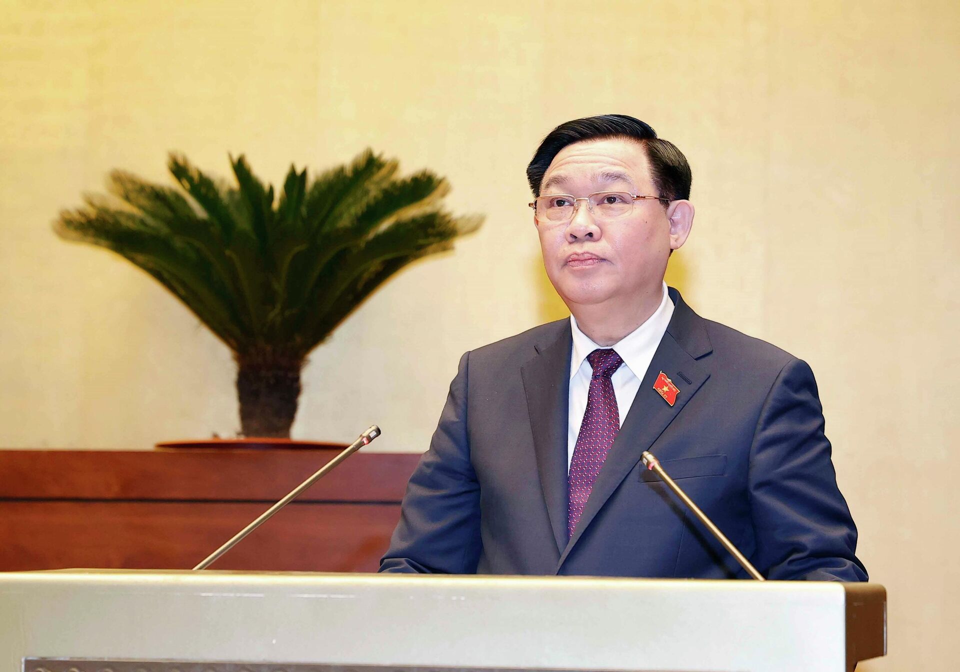 Chủ tịch Quốc hội Vương Đình Huệ phát biểu bế mạc kỳ họp - Sputnik Việt Nam, 1920, 11.01.2022