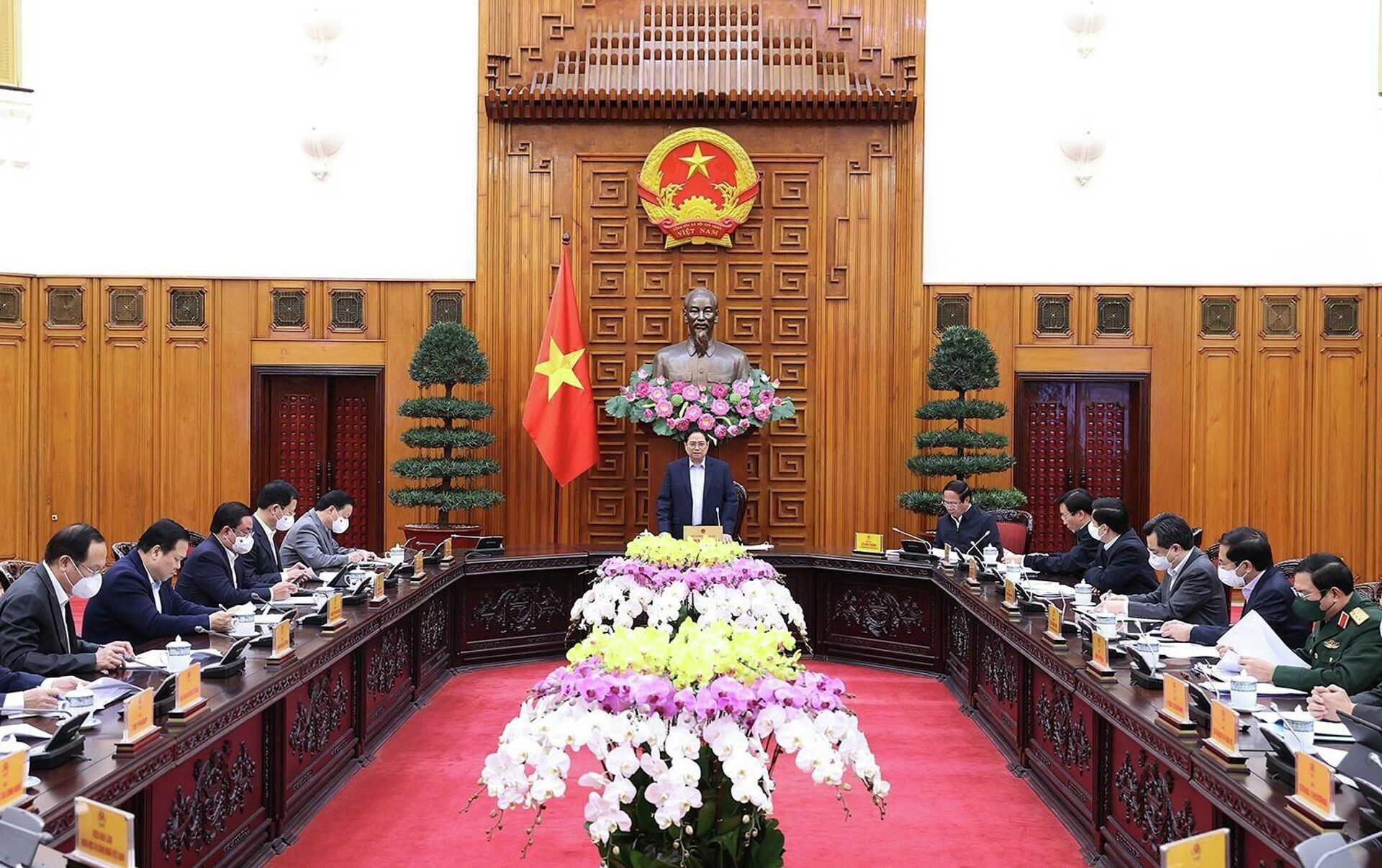 Thủ tướng Phạm Minh Chính chủ trì cuộc họp - Sputnik Việt Nam, 1920, 14.01.2022