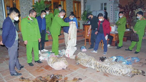 Tang vật dùng để nấu cao hổ được Cơ quan Công an phát hiện tại nhà ông Ngô Văn Quân. - Sputnik Việt Nam