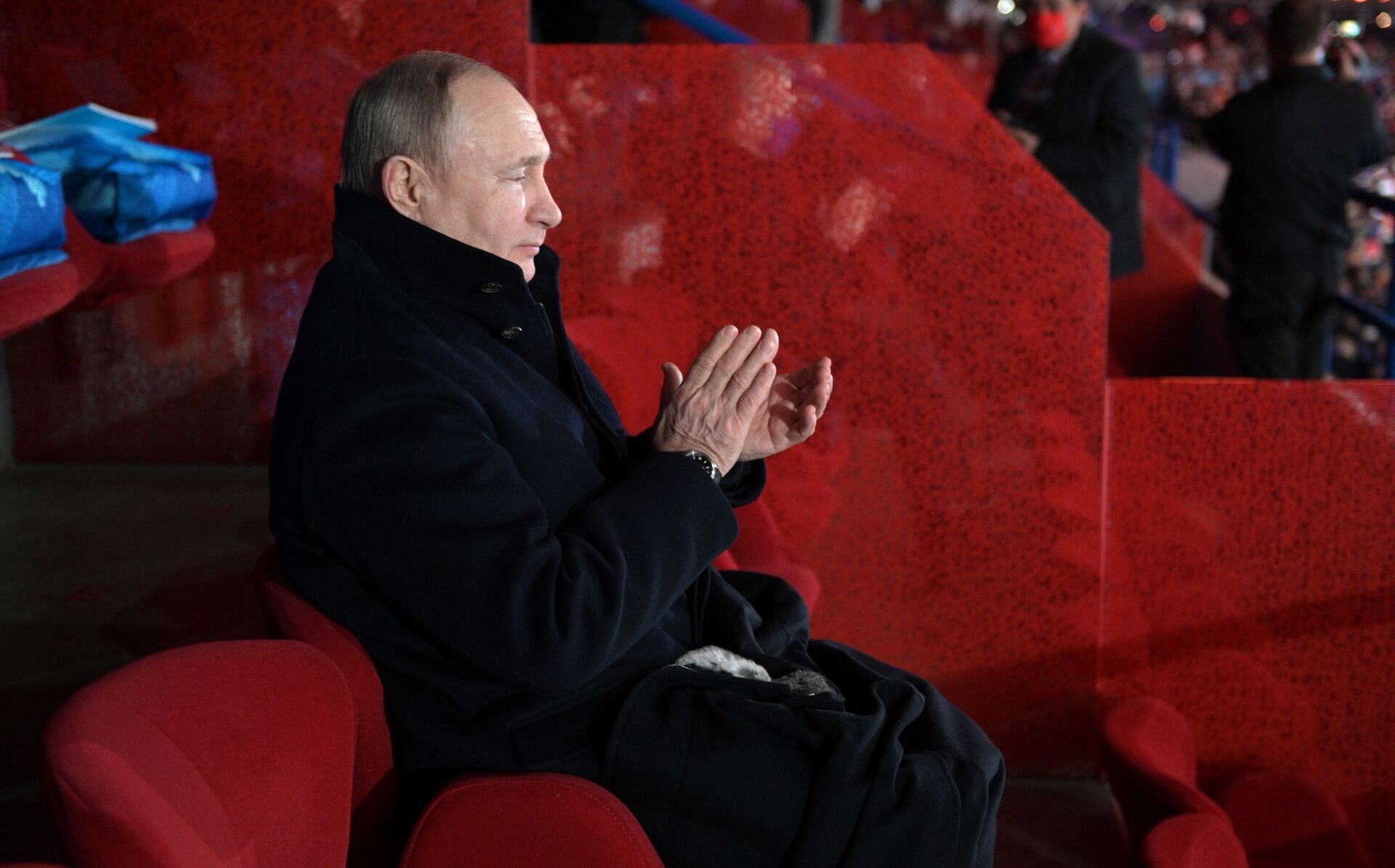 Tổng thống Nga Vladimir Putin dự lễ khai mạc Thế vận hội Olympic mùa đông lần thứ XXIV tại sân vận động Tổ chim ở Bắc Kinh - Sputnik Việt Nam, 1920, 05.02.2022