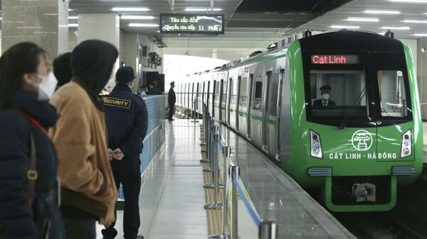 Ngày 13/01/2022, đường sắt đô thị (metro) Cát Linh - Hà Đông đạt mốc 1 triệu lượt khách đi tàu. - Sputnik Việt Nam