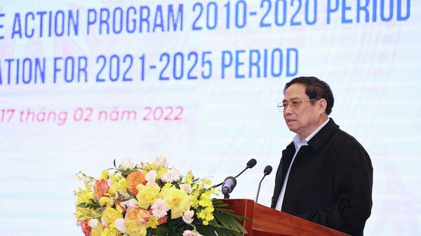 Thủ tướng Phạm Minh Chính, Trưởng Ban Chỉ đạo phát biểu - Sputnik Việt Nam