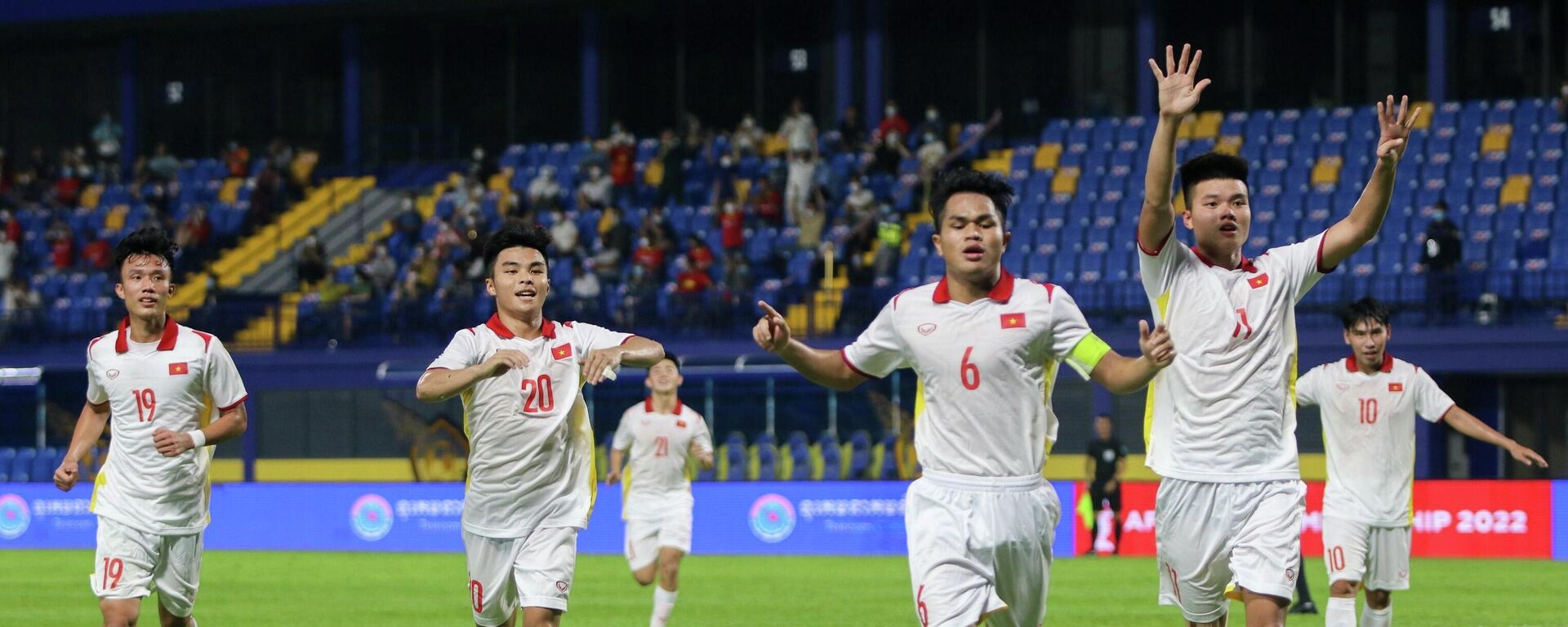 Giải U23 Đông Nam Á 2022: U23 Việt Nam thắng U23 Singapore 7-0 - Sputnik Việt Nam, 1920, 20.02.2022